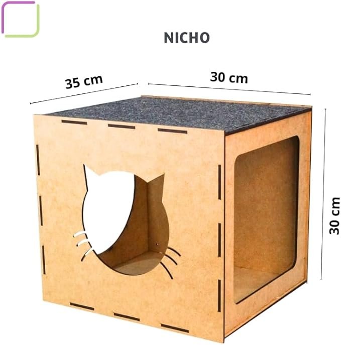 Playground para gatos 14 peças, inclui pontes, nichos, degraus e prateleiras em mdf com carpete antiderrapante, brinquedo e móvel suspenso para gatos 6 Playground para gatos 14 peças, inclui pontes, nichos, degraus e prateleiras em mdf com carpete antiderrapante, brinquedo e móvel suspenso para gatos - Imagem 6