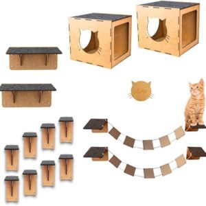 Playground para Gatos 14 Peças do Reino do Gato