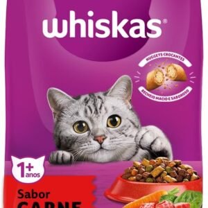 Ração Whiskas Carne Para Gatos do Reino do Gato