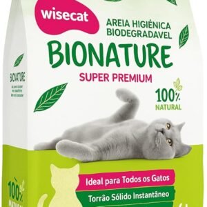 Bionature Areia Higiênica para Gatos Biodegradável Wisecat 4kg