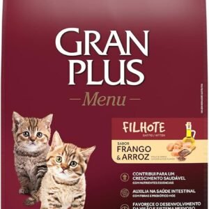 Granplus Ração Para Gatos Filhotes Gran Plus Frango E Arroz 1Kg
