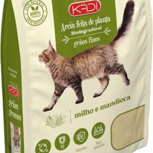 HOME 7 Kädi Areia Biodegradavel, Grãos Finos 4Kg Milho e Mandioca