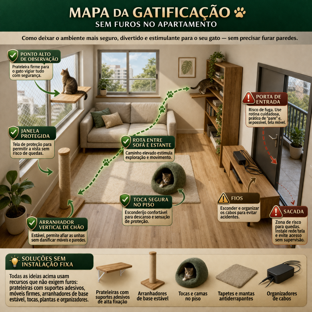 Mapa-de-Gatificacao-Sem-Furar-Parede-do-Apartamento, do reino do gato