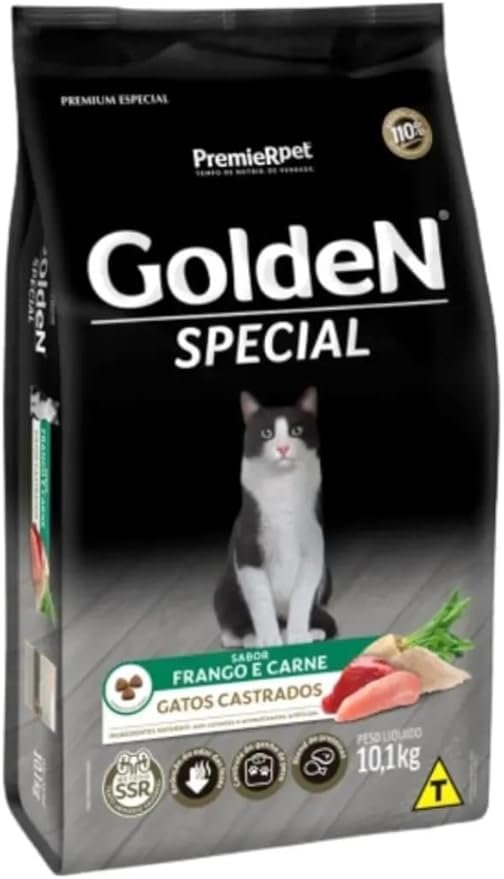PremieR Pet Golden Special Ração Seca para Gatos Castrados 1 Racao-Premier-Gatos-Castrados
