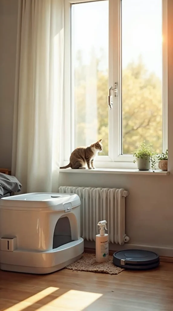 Cheiro zero e casa impecável com gato