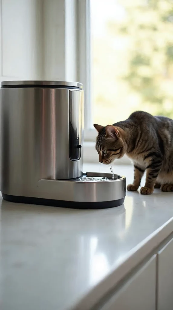 Bebedouro inox 3l com filtragem e silêncio