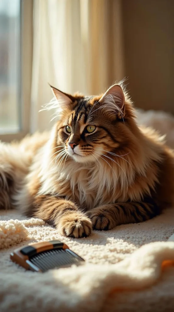 Pelo de maine coon sem nós