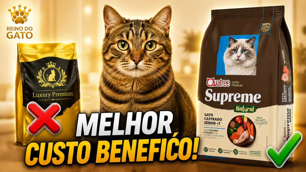 Quatree Supreme Natural para Gatos Idosos Vale a Pena? 1 Quatree Supreme Natural para Gatos Idosos